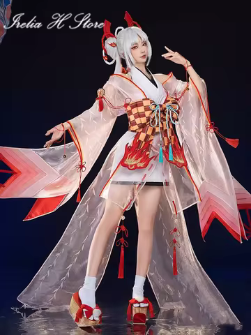 Presale Irelia H Store Shiranui Onmyoji SSR Shiranui Diver Ali Kimono Cosplay Costume Halloween part