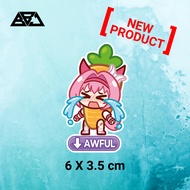 PREMIUM ANIME CUTTING STICKER UMA MUSUME - HARU URARA AWFUL