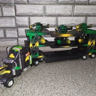 Diecast Truk Trailer Muatan Mobil - Truck King - diecast militer truk hauler besar