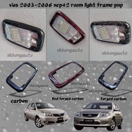 toyota vios 2003-2008 ncp42 carbon fiber room light frame garnish accessories skhongauto