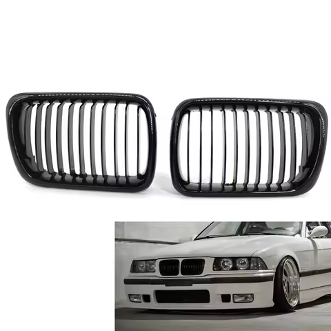 Gloss Black Racing Grille for BMW E36 M3 97-99 325/328/M3/325i/328i Grill