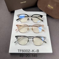 European Big Brand Tom Ford Glasses Frame Tom Ford TF6002-K-B 49-20-145 Fashionable Atmosphere Myopia Glasses Frame Casual All-Match