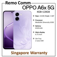 Oppo A6x 5G (4GB+4GB RAM Expansion)8GB RAM+128GB ROM  *** 2 Years OPPO SG Warranty ***