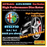 ALFA ROMEO STELVIO Disc Rotor Drilled Slotted / Pemutar Cakera Berprestasi Tinggi