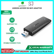 UGREEN AC1300 5Ghz & 2.4GHz USB WiFi Adapter 1300Mbps Wireless Adapter Dual Band WiFi Receiver PC Co