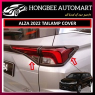 ALZA 2022-2024 D27A TAILAMP COVER PIANO BLACK / CHROME, LAMPU COVER ACCESSORIES