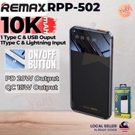 REMAX Powerbank RPP-502 20w Powerbank 10000mah Powerbank Slim Powerbank Nipis Portable Powerbank 2 I