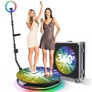 Portable 60-115CM 360 Photo Booth Automatic Rotating Selfie Video 360