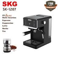 SKG เครื่องชงกาแฟสด รุ่น SK-1207 แถมฟรี!! ก้านชง,ถ้วยกรอง 2 ขนาด,ช้อนตักกาแฟ ดำ One