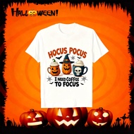 [Cod] Hocus Pocus I Need Coffee To Focus Halloween Shirt Pumpkin Witch Coffee Mug T-Shirt Funny Spoo