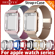 เคสนาฬิกาอัจฉริยะ พร้อมสาย For apple watch Series 9 8 7 6 SE 5 สาย นาฬิกา Loop สำหรับ For apple watc