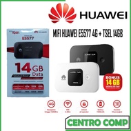 MIFI HUAWEI E5577 4G + TSEL 14GB MODEM WIFI PORTABLE