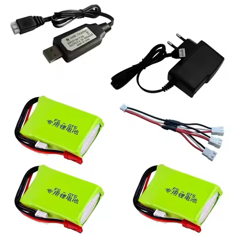 7.4v 1500mah Lipo Battery and Charger Set for Flysky FS-GT5 MC6C/MCE7 2.4G 6CH Transmitter 2s 7.4v B