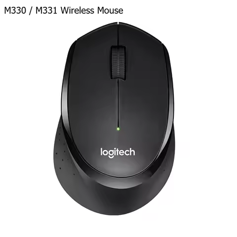 Logitech M330/M331 Wireless Silent Mouse, Ergonomic Comfort Design Quiet Click USB Plug and Play Mou