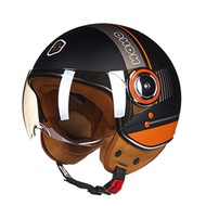 BEON Retro Open Face Scooter Helmets Half Face Motorcycle Helmet Vintage Motorcycle Helmet Vespa Dja