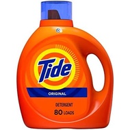 Tide Laundry Detergent Liquid, Original Scent, 64 Loads, 80 FL OZ, Works on 100% of Common Stains, L