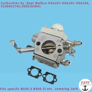 BS50-2i Original CARBURETOR W/ 2 GASKET WALBRO HDA292 89845333 HDA291 HDA356 355 5100061746 50001838