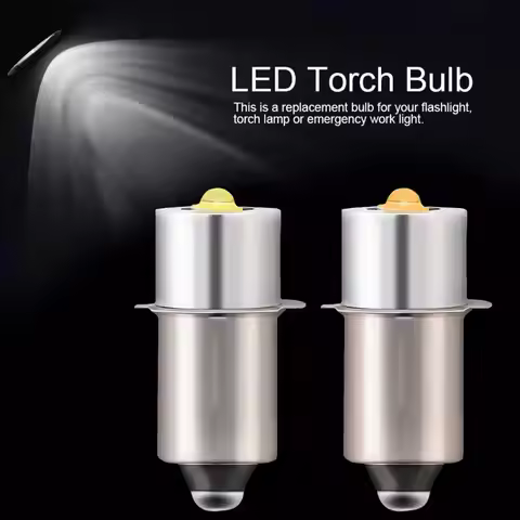 P13.5S E10 BA9S Base 5W LED Upgrade Bulbs White Maglite Flashlight 6500K 3W DC6V-24V Replacement Bul