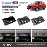 Awesome2u Perodua Ativa Seat Belt Reminder Frame Cover Warning Light Cover Seat Belt Inspection Pane
