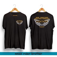 NMAX RIDER BROTHER WINGS T-SHIRT MOTORCYCLE T-SHIRT/ RACING T-SHIRT/ DISTRO T-SHIRT/ MEN'S T-SHIRT/