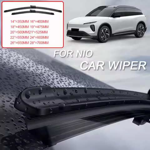 2PCS For NIO EC6 EC7 ES6 EL6 ES7 EL7 ES8 EL8 ET7 ET9 2020-2026 Car Front Windshield Rubber Wiper Ext