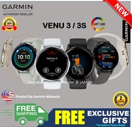🇲🇾 Garmin VENU 3 / 3S - AMOLED Touch Screen Call Voice Assistant GPS Multisport Smart Watch / Music Watch