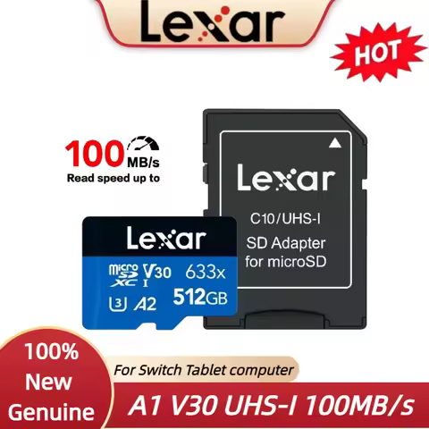 Original Lexar Class 10 A1 Memory Card 256GB 128GB 64GB SDXC V30 U3 32GB SDHC V10 U1 Lexar 633x Micr