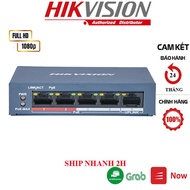 Switch Poe HIKVISION 4 Ports DS-3E0105P-E / M (B) Dedicated To IP camera, Network Equipment (Gray) - C02-