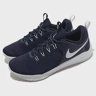 Nike 排球鞋 Air Zoom Hyperace 2 深藍 白 男鞋 氣墊避震 AR5281-400