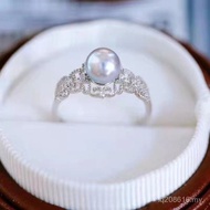 Ring 14k 5 Gold Injection Real Hemp akoya Lace Pearl 6mm Japan~YSFK