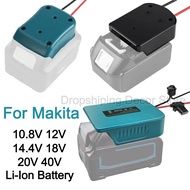 Power Wheels Adapter DIY Battery Adapter for Makita 10.8V 12V 14.4V 18V 40V Li-ion Battery DIY Power Connector with 14 AWG Wires &amp; I/O Switch Fuse