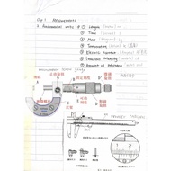 UEC 独中高一 物理笔记 ～UEC Senior Middle 1 Physics Notes ( Part 1)