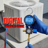 CEOapt Digital Manifold Gauge Meter Gas Aircond R32 R410a R134a R22 - Alat Aircond Repair Gas Chargi