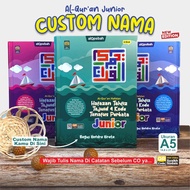 Custom Nama Alquran Hafazan Junior A5 Terjemah | Free Box Exclusive + Doa Muslim Junior