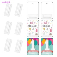 wallpink 25/50pcs Money Card Holder With Sticker Plastic Dome Lip Balm Waterproof Clear Cash Pouch DIY Gift for Graduation Christmas New