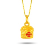 SK Jewellery Prosperity Seal 999 Gold Pendant