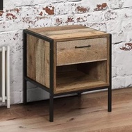 Furniture Direct URBANA Vintage Looks Bedside Table-Vintage Oak