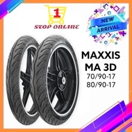 MAXXIS TYRE MA3D TUBELESS SIZE-17 70/90 80/90 90/80