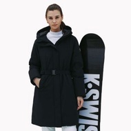 女裝防風防潑水長版鵝絨羽絨外套