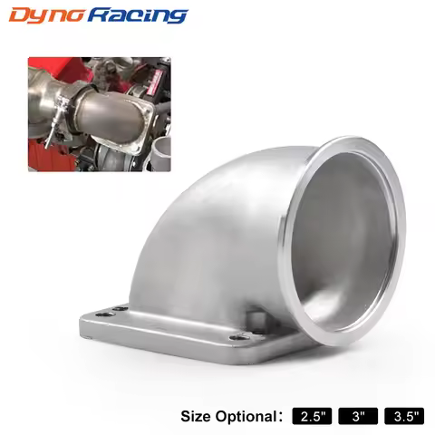 2.5'' 3'' 3.5" Vband 90 Degree Cast Turbo Elbow Adapter Flange For T3 T4 Turbocharger 304 Stainless 
