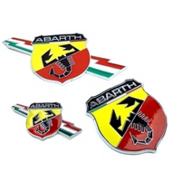 Abarth abarth Car Logo Modified Unique Scorpion Metal Body Fender Sticker Car Rear Logo Sticker