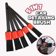 5Pcs/Set Car Detailing Brush Soft Wash Brush Cleaning Brush Set Car Washing Interior Exterior Rim Br
