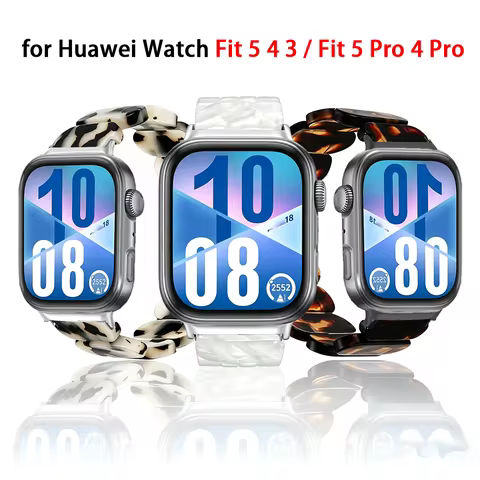 For Huawei Watch Fit 5 4 Pro Band Summer Resin Elastic Bracelets Replacement For Huawei Watch Fit5 /