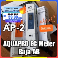 Aquapro HM Digital AP-2 EC Meter Hydroponics Fertigasi Baja AB Water Quality Tester AQUAPRO h&m hnm 