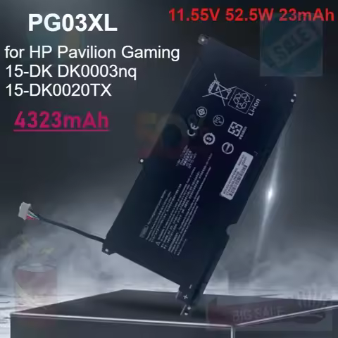 PG03XL Laptop Battery for HP Pavilion Gaming 15-DK DK0003nq 15-DK0020TX 15-EC 15-EC0000 OMEN 5X FPC5