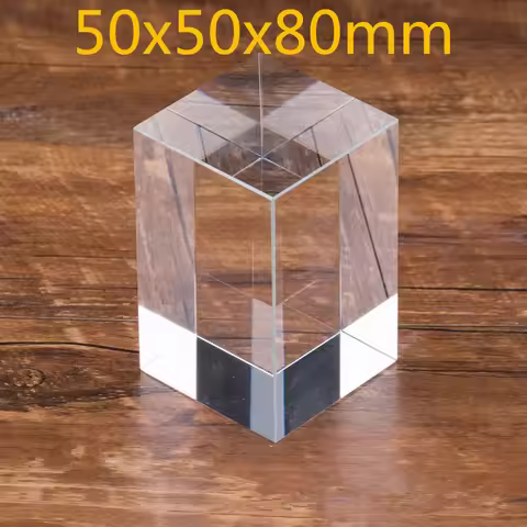 50x50x80mm 50*50*80mm Crystal square High Quality Transparent Clear K9 Crystal Cube Paperweight DIY 