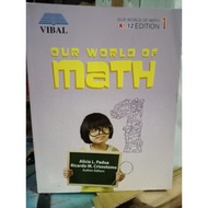 OUR WORLD OF MATH 1(NEW) BOOK SALE