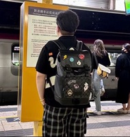 Coach/蔻馳 Disney迪士尼卡通貼圖雙肩包 Outlet原廠款