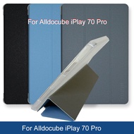 Case For  Alldocube iPlay 70 Pro T1108 Folio Pu Leather Soft TPU Flip Case Cover for Alldocube iPlay