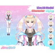 Vtuber Live2D Anime Character Ready to Use, Upgrade Your Streaming, Vtuber Design, Anime Streaming A